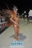 Desfile de Carumb en la pasarela del Samba