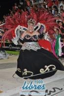 Desfile de Carumb en la pasarela del Samba