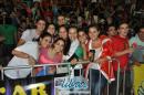 Inauguracin de tribunas y pblico en el Sambodromo