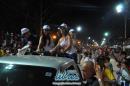 Inauguracin de tribunas y pblico en el Sambodromo