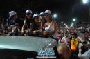 Inauguracin de tribunas y pblico en el Sambodromo