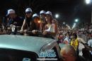 Inauguracin de tribunas y pblico en el Sambodromo