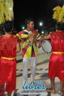Desfile de las comparsas de la "B" en la segunda noche de corsos oficiales
