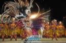 Desfile en la pasarela del samba de Carumb en la segunda noche de 2013