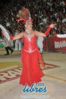 Desfile en la pasarela del samba de Carumb en la segunda noche de 2013