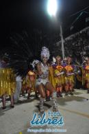 Desfile en la pasarela del samba de Carumb en la segunda noche de 2013