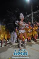 Desfile en la pasarela del samba de Carumb en la segunda noche de 2013