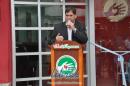 Fotos de la inauguracin de policonsultorios, tomografo y ambulancia