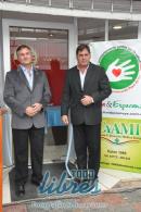 Fotos de la inauguracin de policonsultorios, tomografo y ambulancia