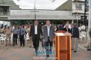 Fotos de la inauguracin de policonsultorios, tomografo y ambulancia