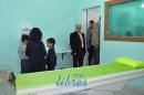 Fotos de la inauguracin de policonsultorios, tomografo y ambulancia