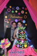 Festejo del cumple de 15 de  Valentina Pereyra en La Cruz Ctes