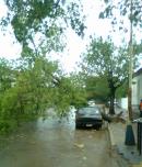 Fuerte temporal en Paso de los Libres
